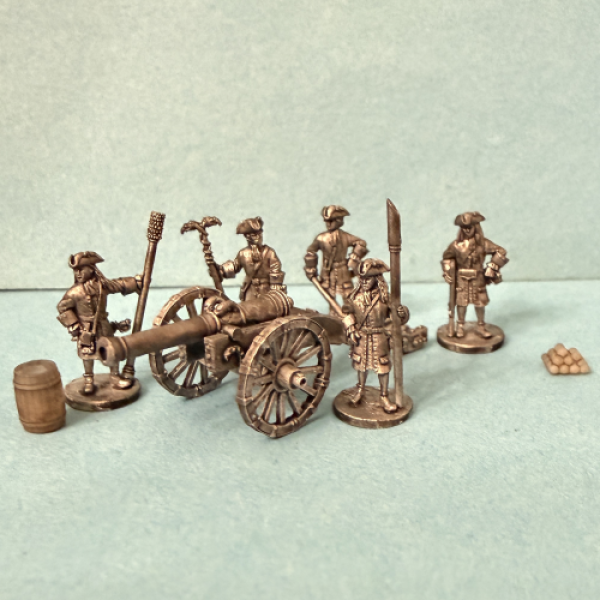 12-16 pounder cannon with crew