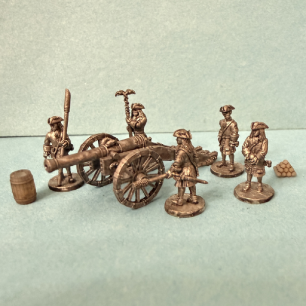 24 pounder cannon with crew